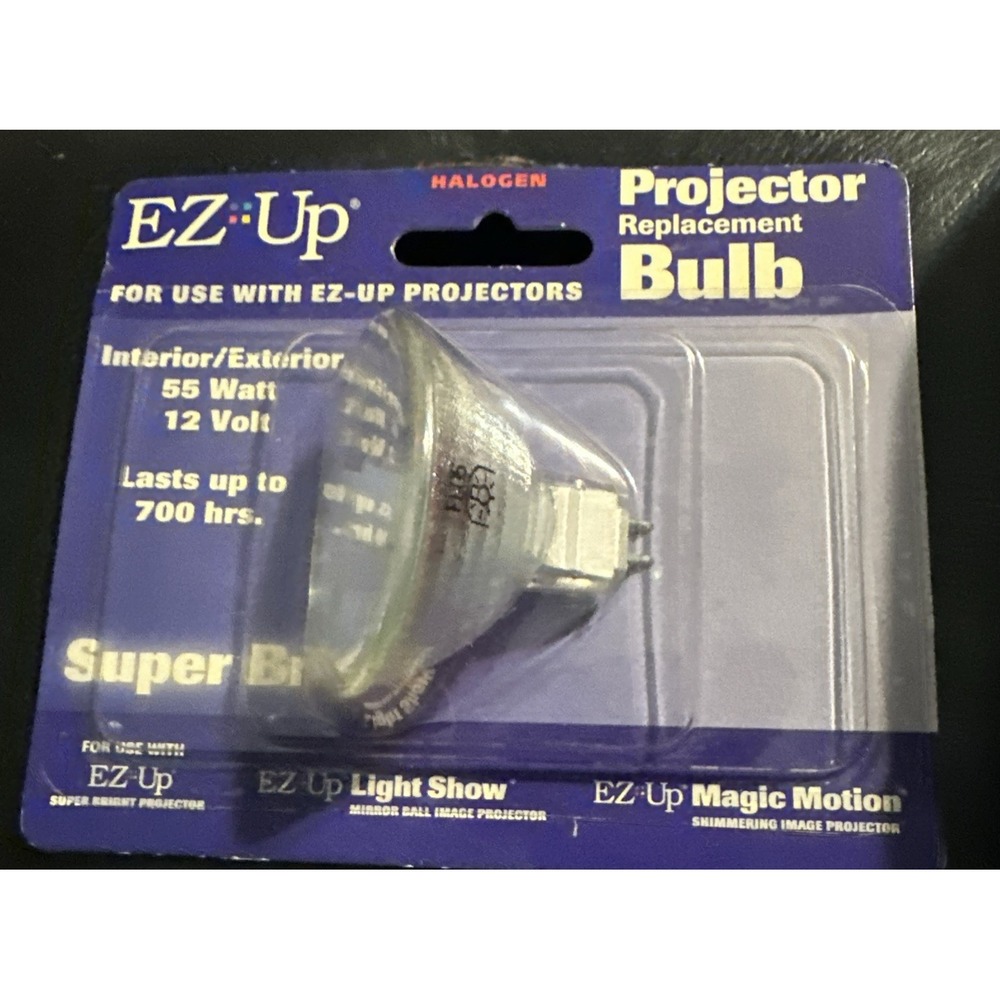 VTG EZ UP Projector Replacement Halogen Bulb 55 Watt 12 Volt, Super‎ Bright.